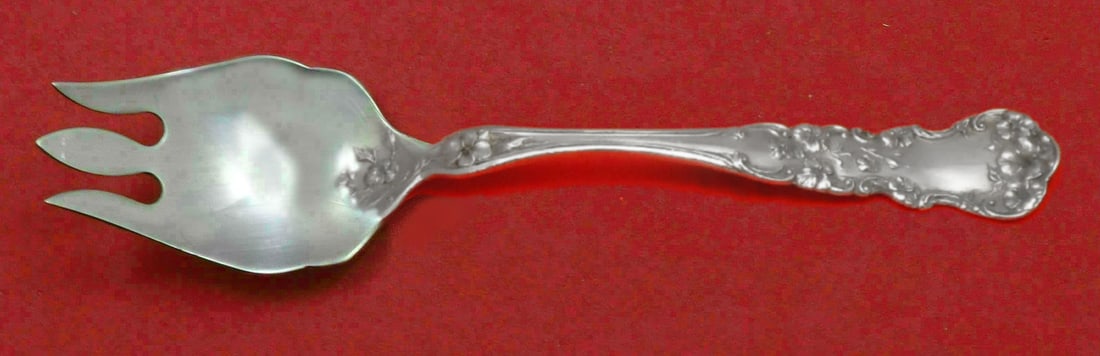 International Sterling Silver Pansy Spork Custom Made 5 3/4": International Sterling Silver Pansy Spork Custom Made 5 3/4" This exquisite Pansy spork, crafted by International, features a beautiful floral pattern that adds elegance to any table setting. Made fro