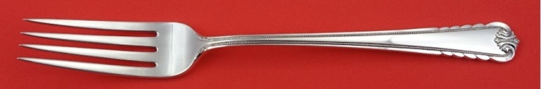 Sterling Silver Regular Fork 7.25 Inch Moonbeam Pattern by International: Sterling Silver Regular Fork 7.25 Inch Moonbeam Pattern by International This is a Moonbeam pattern regular fork crafted by International in sterling silver. Measuring 7 1/4 inches in length, it featu