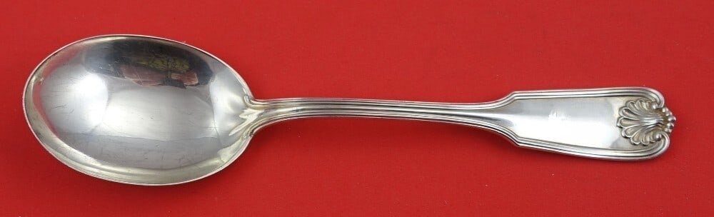 Towle Sterling Silver 7 Inch Gumbo Soup Spoon Benjamin Franklin Pattern: Towle Sterling Silver 7 Inch Gumbo Soup Spoon Benjamin Franklin Pattern This exquisite 7" gumbo soup spoon features the Benjamin Franklin pattern, crafted from high-quality sterling silver by Towle. R