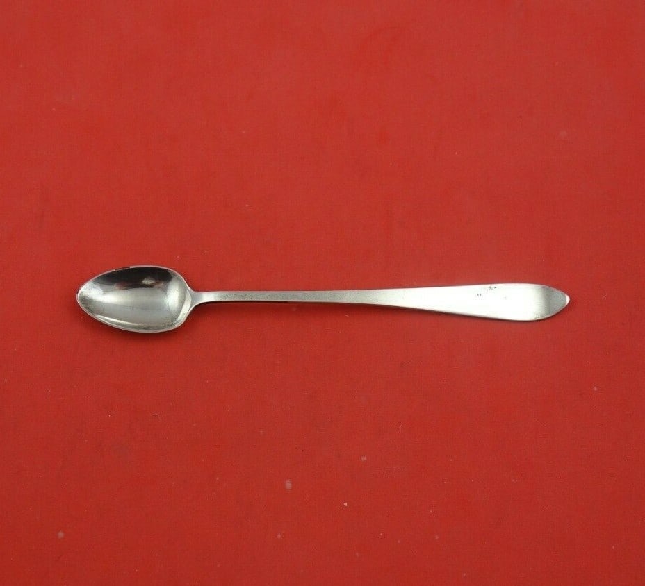 Norwegian Sterling Silver 5.5 Inch Parfait Spoon Heirloom Silverware: Norwegian Sterling Silver 5.5 Inch Parfait Spoon Heirloom Silverware This exquisite Norwegian parfait spoon is crafted from sterling silver, measuring 5 1/2" in length. Designed for serving parfaits,