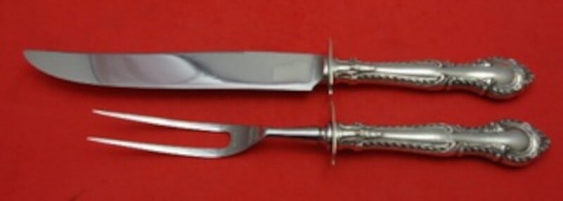 Gorham English Gadroon Sterling Silver 2-Piece Steak Knife Set 10" (1 of 1)