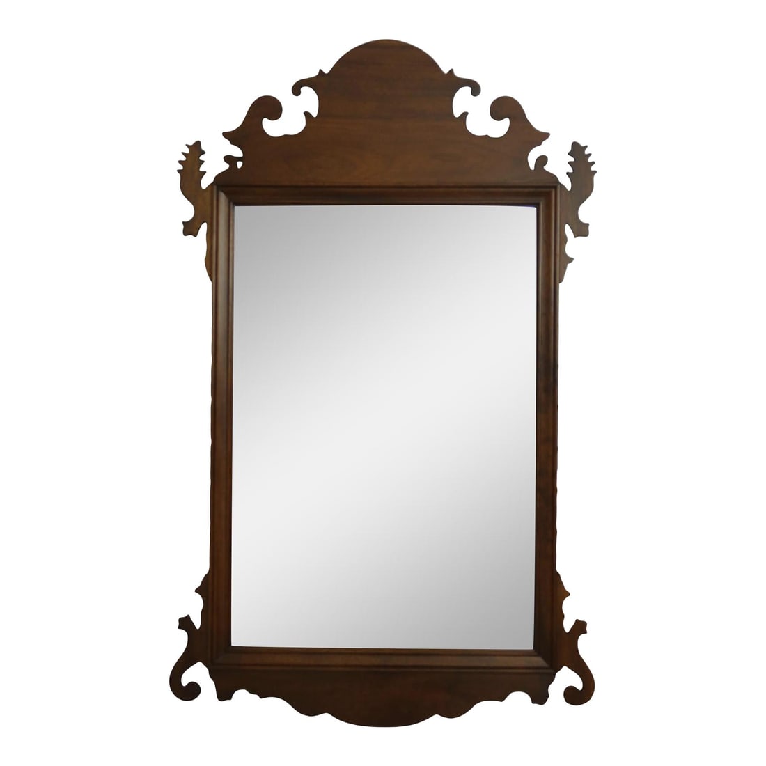 Stickley Chippendale Mahogany Beveled Glass Mirror 30x49 Traditional Style (1 of 7)