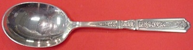 Gorham Saint Dunstan Chased Sterling Silver Soup Spoon 7 Inch (1 of 2)
