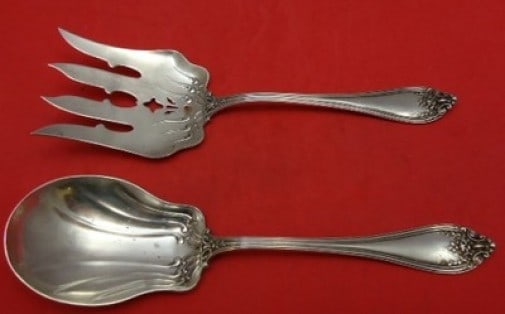 Florence International Sterling Silver 2-Piece Salad Serving Set 8 3/4": Florence International Sterling Silver 2-Piece Salad Serving Set 8 3/4" Enhance your dining experience with this elegant Florence by International Sterling Silver Salad Serving Set. This two-piece set