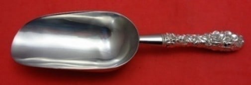 Stieff Sterling Silver Forget Me Not Ice Scoop Custom 9 3/4 Inch: Stieff Sterling Silver Forget Me Not Ice Scoop Custom 9 3/4 Inch This exquisite ice scoop is crafted in the Forget Me Not pattern by Stieff, showcasing a beautiful design that adds elegance to any ser