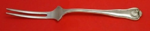 Frank Smith Newport Shell Sterling Silver Spinach Fork 7 1/8 Custom Made: Frank Smith Newport Shell Sterling Silver Spinach Fork 7 1/8 Custom Made This exquisite spinach fork is crafted from high-quality sterling silver and features the elegant Newport Shell pattern by reno