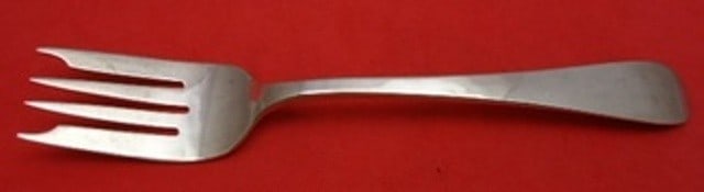 Wilton Pattern Sterling Silver Salad Fork by Old Newbury Crafters 6.5 Inch: Wilton Pattern Sterling Silver Salad Fork by Old Newbury Crafters 6.5 Inch This exquisite salad fork is crafted from sterling silver and features the elegant Wilton pattern by Old Newbury Crafters. Me