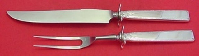 Towle Old Lace Sterling Silver 2-Piece Steak Carving Set (1 of 1)