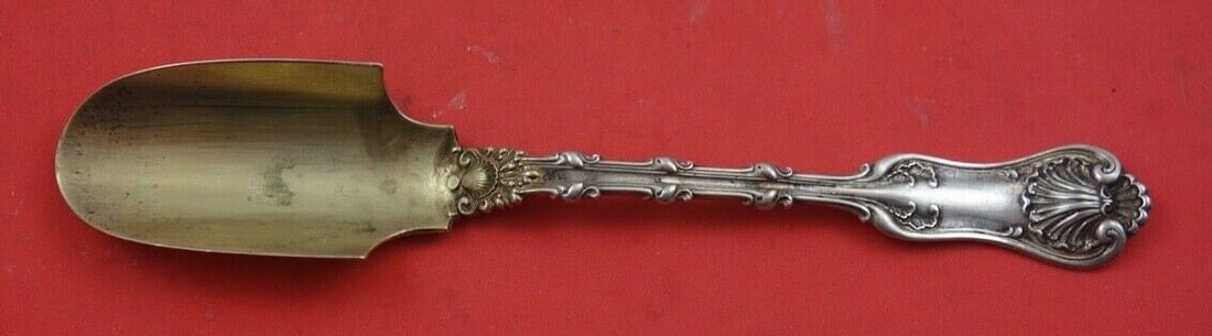 Whiting Imperial Queen Sterling Silver Cheese Scoop 6 1/4 Inch: Whiting Imperial Queen Sterling Silver Cheese Scoop 6 1/4 Inch Discover the elegance of the Imperial Queen cheese scoop by Whiting, crafted from fine sterling silver. This exquisite serving piece meas