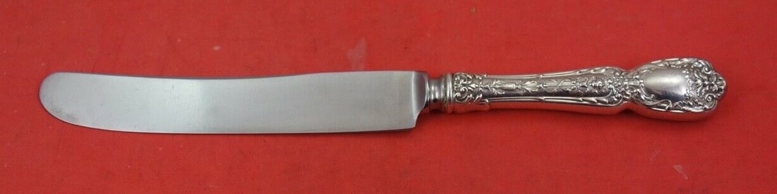 Gorham Florentine Sterling Silver Knife Old French 9 1/8 Inches: Gorham Florentine Sterling Silver Knife Old French 9 1/8 Inches Elevate your dining experience with this exquisite Florentine Knife by Gorham. Crafted from high-quality sterling silver, this regular k