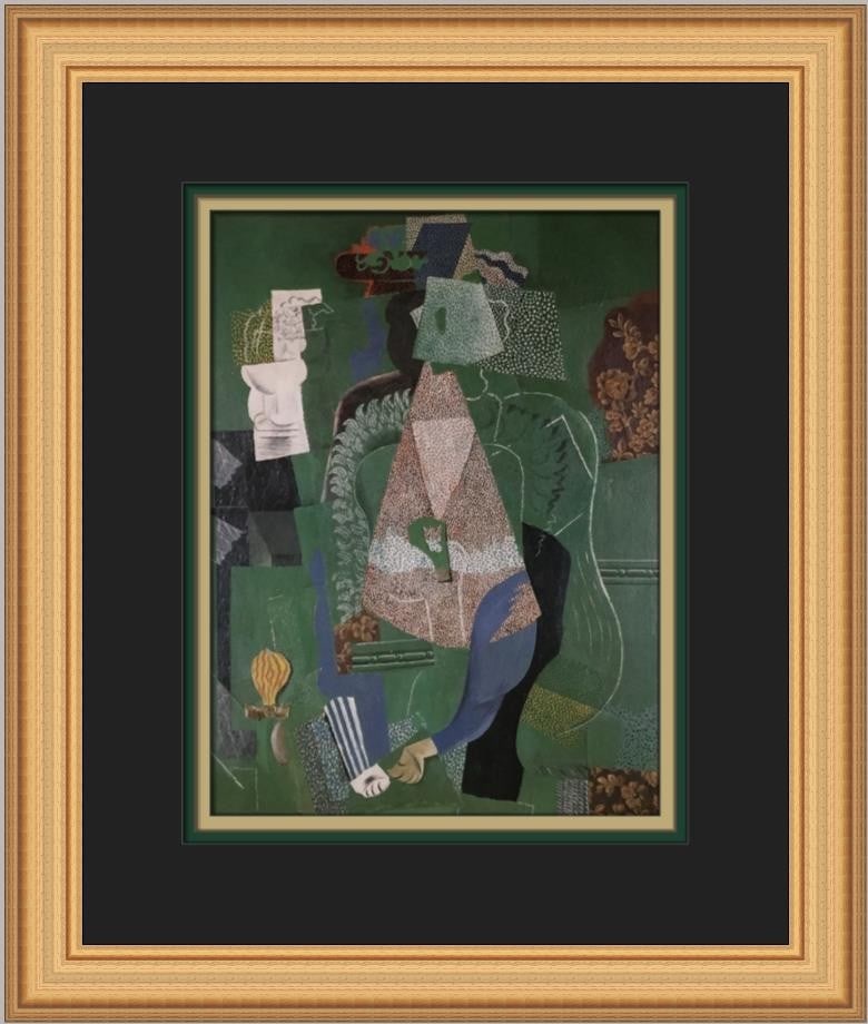 Pablo Picasso Portrait of a Girl Custom Framed Print Art: Pablo Picasso Portrait of a Girl Custom Framed Print Art This exquisite custom framed print features Pablo Picasso's "Portrait of a Girl," a captivating representation of Abstract Cubism, Expressionis