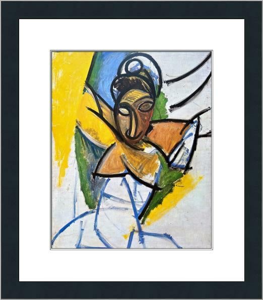 Pablo Picasso Woman Print Abstract Expressionism Custom Framed Art: Pablo Picasso Woman Print Abstract Expressionism Custom Framed Art This stunning print titled 'Woman' by Pablo Picasso is an exquisite representation of Abstract Expressionism. Measuring 14 in. in wid