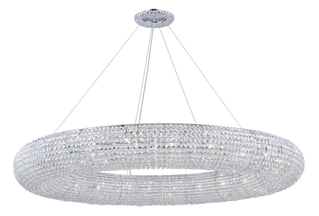 Elegant Lighting Paris 30-Light Chrome Crystal Chandelier 71 inch (1 of 2)