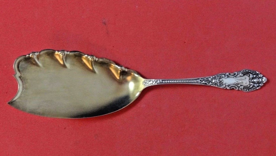 Knowles Mauser Apollo Sterling Silver Ice Cream Server 9 1/8 Inch Gold Washed (1 of 2)