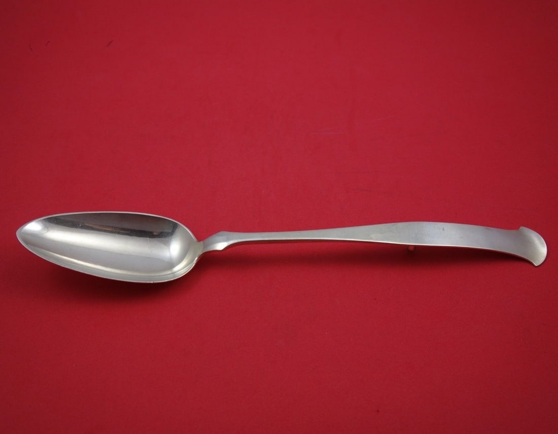 Porter Blanchard Sterling Silver Stuffing Spoon 12 3/4" with Button (1 of 2)