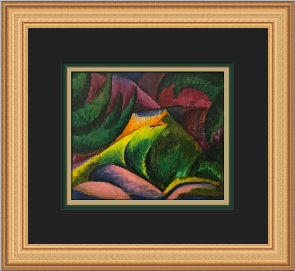 Konrad Cramer Improvisation Custom Framed Print 12 x 13 Expressionism: Konrad Cramer Improvisation Custom Framed Print 12 x 13 Expressionism This stunning custom framed print titled "Improvisation" by artist Konrad Cramer is a beautiful representation of Expressionism an