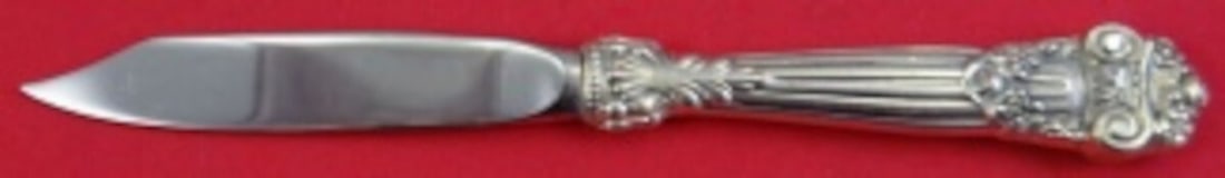 Towle Georgian Sterling Silver Fruit Knife 7 Inch Stainless Blade: Towle Georgian Sterling Silver Fruit Knife 7 Inch Stainless Blade This exquisite 7" fruit knife is crafted in the Georgian pattern by Towle, showcasing a beautiful sterling silver hollow handle paired