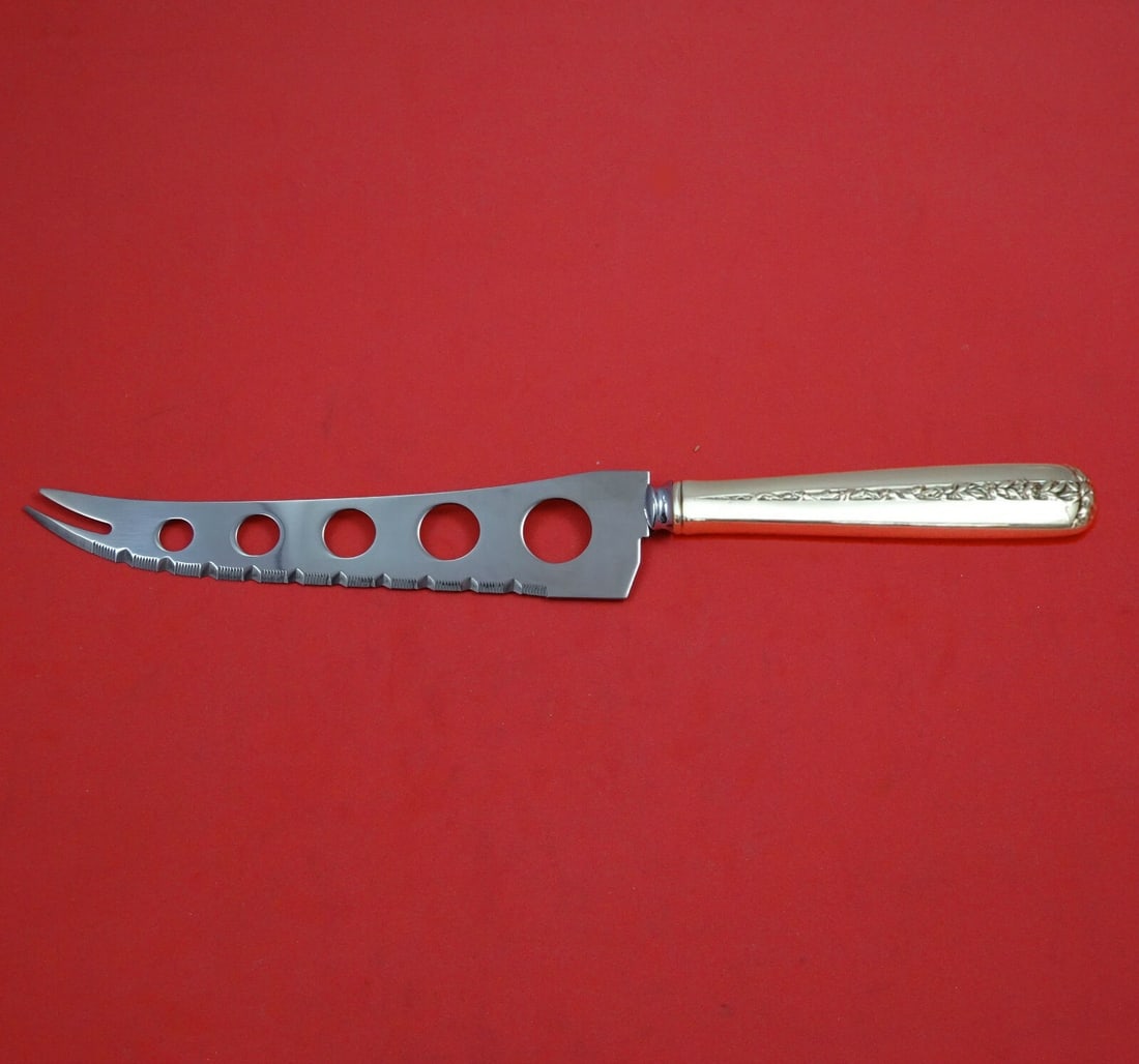 Towle Rambler Rose Sterling Silver Charcuterie Knife 9 3/4" Custom Made: Towle Rambler Rose Sterling Silver Charcuterie Knife 9 3/4" Custom Made Experience elegance with the Rambler Rose by Towle Sterling Silver Large Charcuterie Knife, measuring 9 3/4". This custom-made k