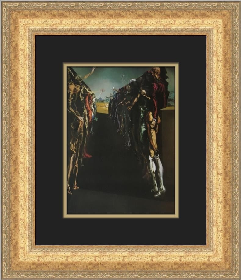 Salvador Dali Palladio's Thalia Corridor Custom Framed Print 1983: Salvador Dali Palladio's Thalia Corridor Custom Framed Print 1983 This stunning custom framed print features Salvador Dali's "Palladio's Thalia Corridor," showcasing the artist's signature surrealism