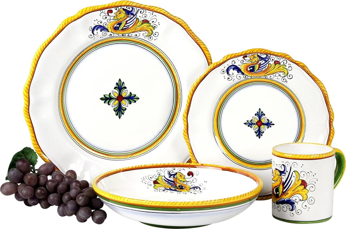 Raffaellesco Lite Italian Dinner Plate 11 Inch Crafted Dinnerware (1 of 5)