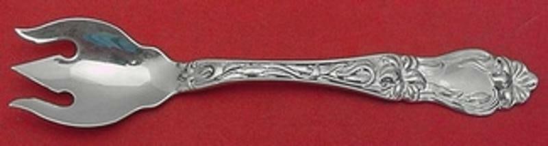 Frank Whiting Lily Sterling Silver Ice Cream Fork 6 Inch Custom Made: Frank Whiting Lily Sterling Silver Ice Cream Fork 6 Inch Custom Made This exquisite ice cream fork from the "Lily" pattern by Frank Whiting is crafted from sterling silver and measures 6 inches in len