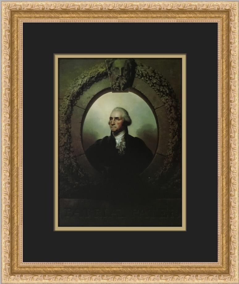 Rembrandt Peale Portrait of George Washington Custom Framed Art Print: Rembrandt Peale Portrait of George Washington Custom Framed Art Print This exquisite custom framed print features the iconic portrait of George Washington, created by renowned artist Rembrandt Peale.