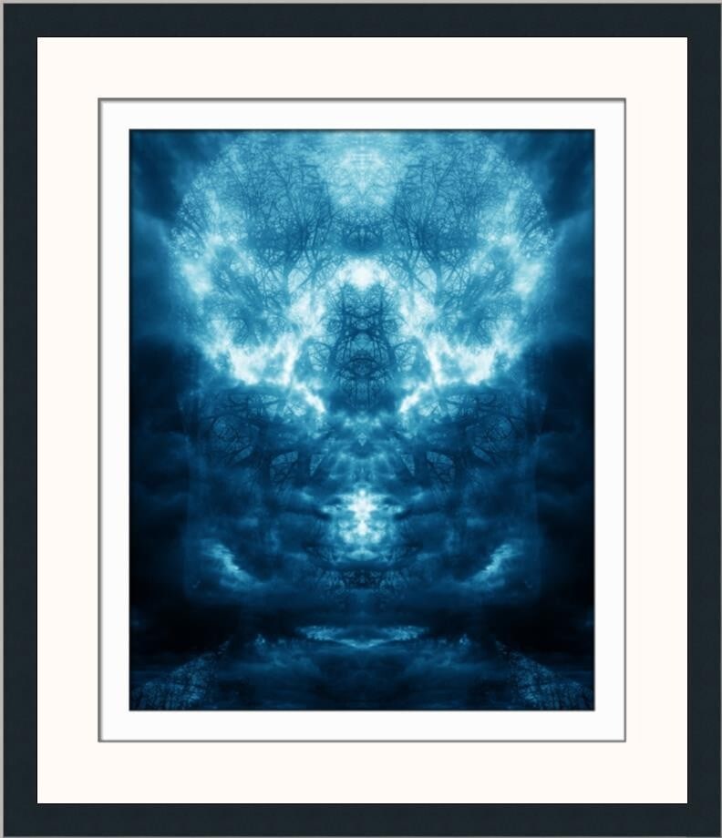 Brent Wickes Dreaming in Blue Signed Limited Edition Giclee Print Framed: Brent Wickes Dreaming in Blue Signed Limited Edition Giclee Print Framed This stunning giclee print titled "Dreaming in Blue" by artist Brent Wickes showcases an abstract surrealism style. The piece i