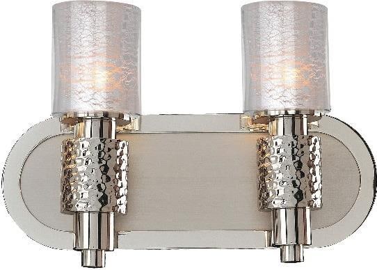 Art Deco Solid Brass Bath Light by Kalco Ashington Collection: Art Deco Solid Brass Bath Light by Kalco Ashington Collection Transform your bathroom with this Elegant Art Deco Bath Light, crafted from solid brass for durability and a timeless appeal. This two-lig