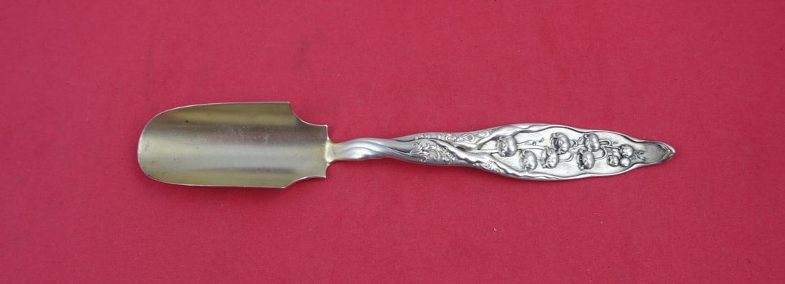 Whiting Lily of the Valley Sterling Silver Cheese Scoop 6 1/4" (1 of 2)