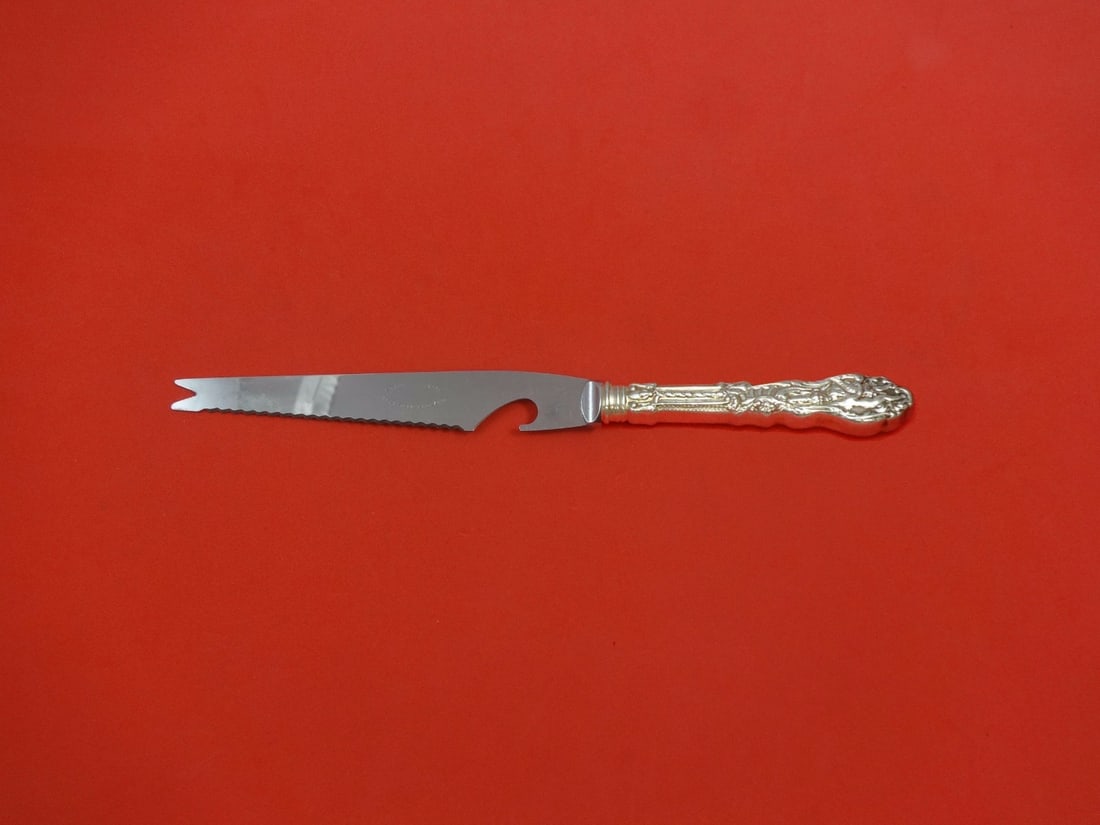 Gorham Versailles Sterling Silver Bar Knife Custom Made 9 1/8 Inch: Gorham Versailles Sterling Silver Bar Knife Custom Made 9 1/8 Inch This exquisite bar knife features the elegant Versailles pattern by Gorham, crafted from sterling silver. The hollow handle complemen