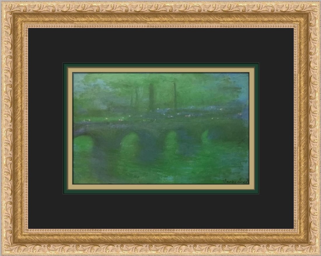 Claude Monet Waterloo Bridge at Dusk Custom Framed Art Print: Claude Monet Waterloo Bridge at Dusk Custom Framed Art Print This stunning custom framed print features Claude Monet's iconic artwork, "Waterloo Bridge at Dusk," showcasing his expressive impressionis