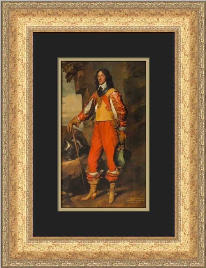 Anthony Van Dyck Sir Thomas Wharton Custom Framed Print 19x15: Anthony Van Dyck Sir Thomas Wharton Custom Framed Print 19x15 This stunning custom framed print features the iconic portrait of Sir Thomas Wharton by artist Anthony Van Dyck. Measuring 19 in. high and