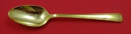 Westmorland John and Priscilla Vermeil Sterling Silver Teaspoon 6 inch Gold: Westmorland John and Priscilla Vermeil Sterling Silver Teaspoon 6 inch Gold This exquisite teaspoon features the elegant John and Priscilla Vermeil pattern by Westmorland, crafted from high-quality st