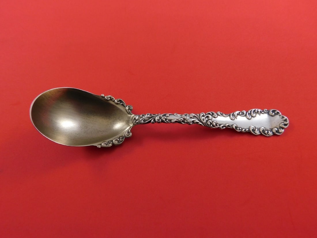 Wallace Waverly Sterling Silver Sugar Spoon Goldwashed 5 3/4 inches (1 of 1)
