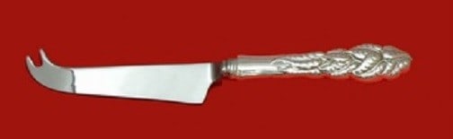 Tiffany and Co Ailanthus Sterling Silver Cheese Knife with Pick 8 1/4": Tiffany and Co Ailanthus Sterling Silver Cheese Knife with Pick 8 1/4" This exquisite cheese knife, crafted by Tiffany and Co., features the elegant Ailanthus pattern. Made of fine sterling silver, it