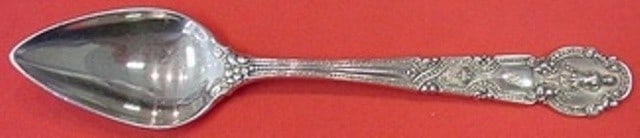 Tiffany & Co. Renaissance Sterling Silver Figural Grapefruit Spoon 6 1/8": Tiffany & Co. Renaissance Sterling Silver Figural Grapefruit Spoon 6 1/8" This exquisite grapefruit spoon is part of the Renaissance pattern by Tiffany & Co. Crafted from high-quality sterling silver,