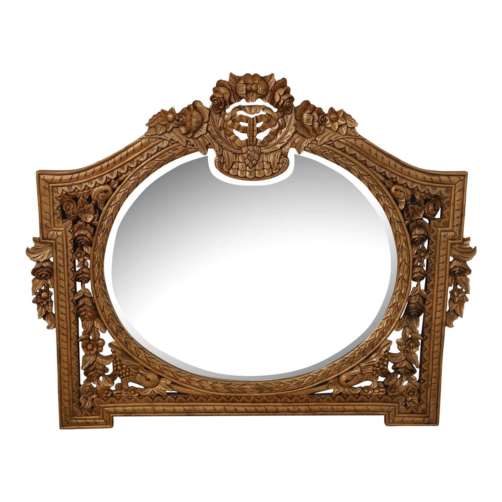 John Richard Ornate Gold Finish Beveled Mirror 56 x 45 (1 of 10)