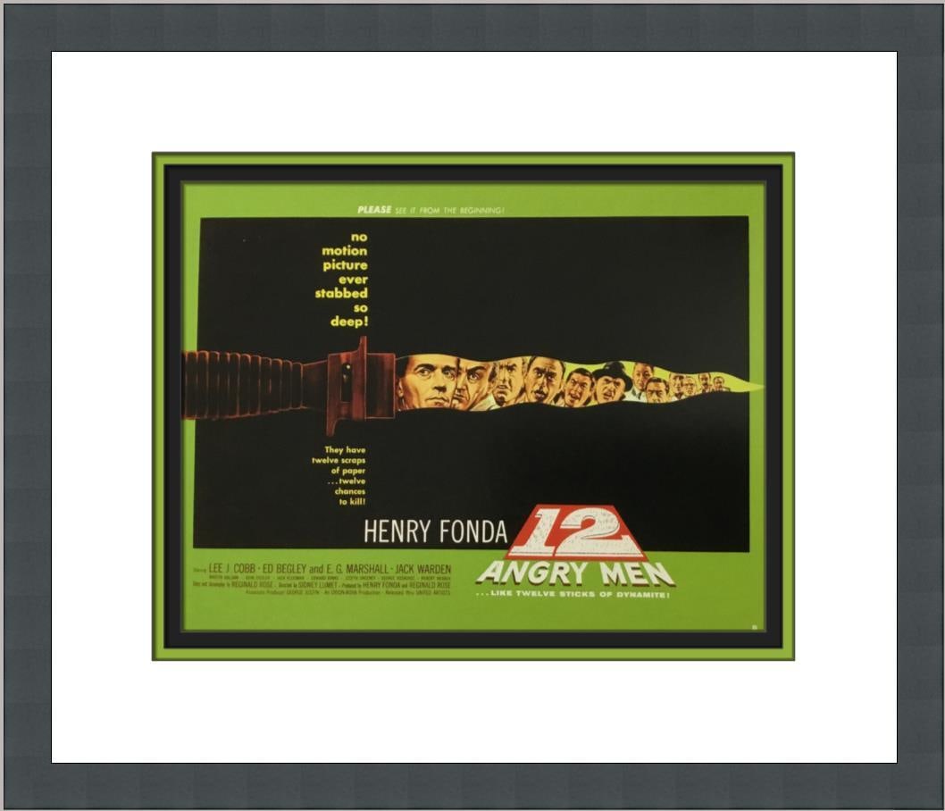 12 Angry Men Custom Framed Reproduction Movie Poster 7x9: 12 Angry Men Custom Framed Reproduction Movie Poster 7x9 Celebrate the classic film '12 Angry Men' with this custom framed movie poster print. This reproduction captures the essence of the film, origi