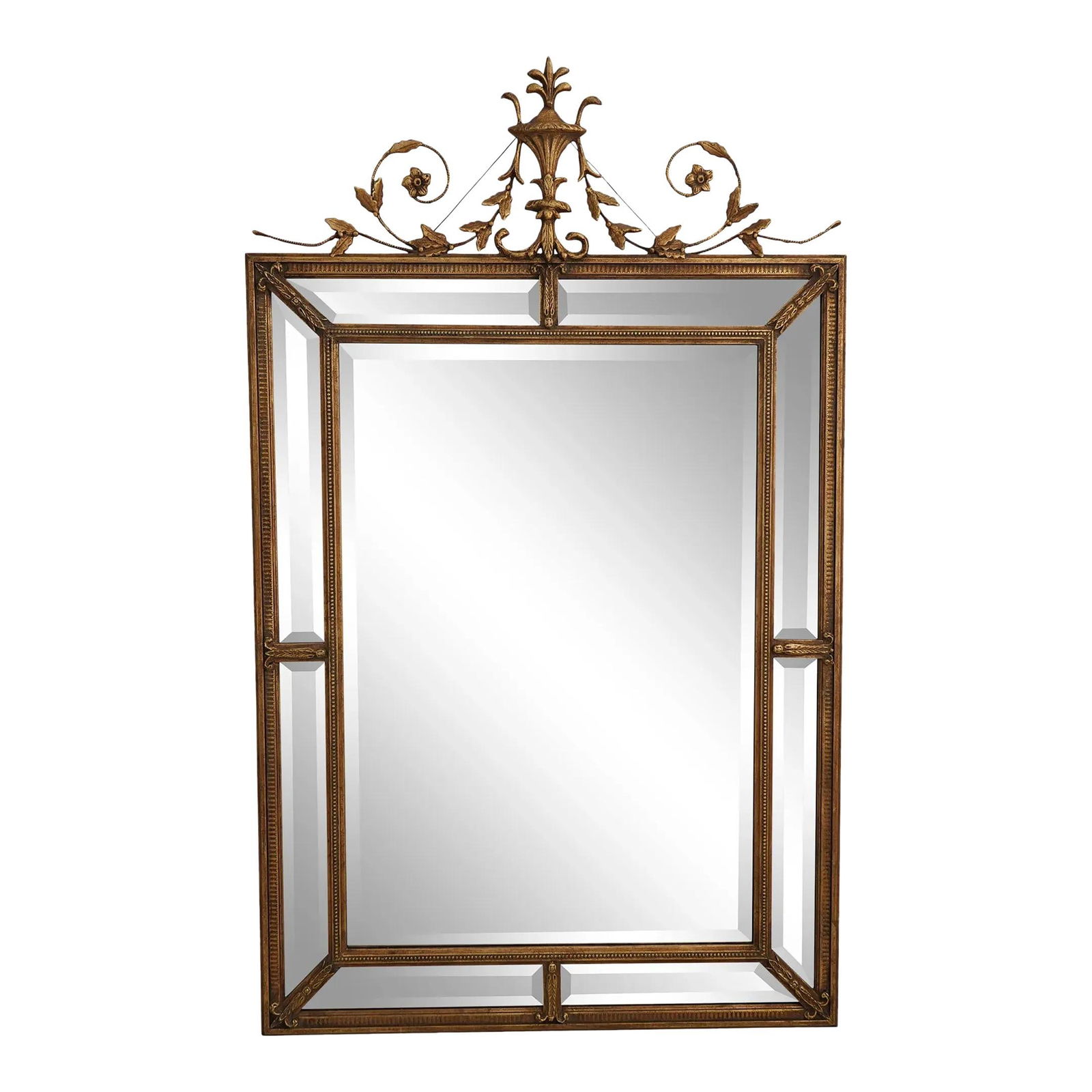 Friedman Brothers Adams Style Elegant Gold Frame Mirror 36 x 60: Friedman Brothers Adams Style Elegant Gold Frame Mirror 36 x 60 This stunning Adams Style gold frame mirror features high-quality construction and beveled glass, showcasing an impressive design that e