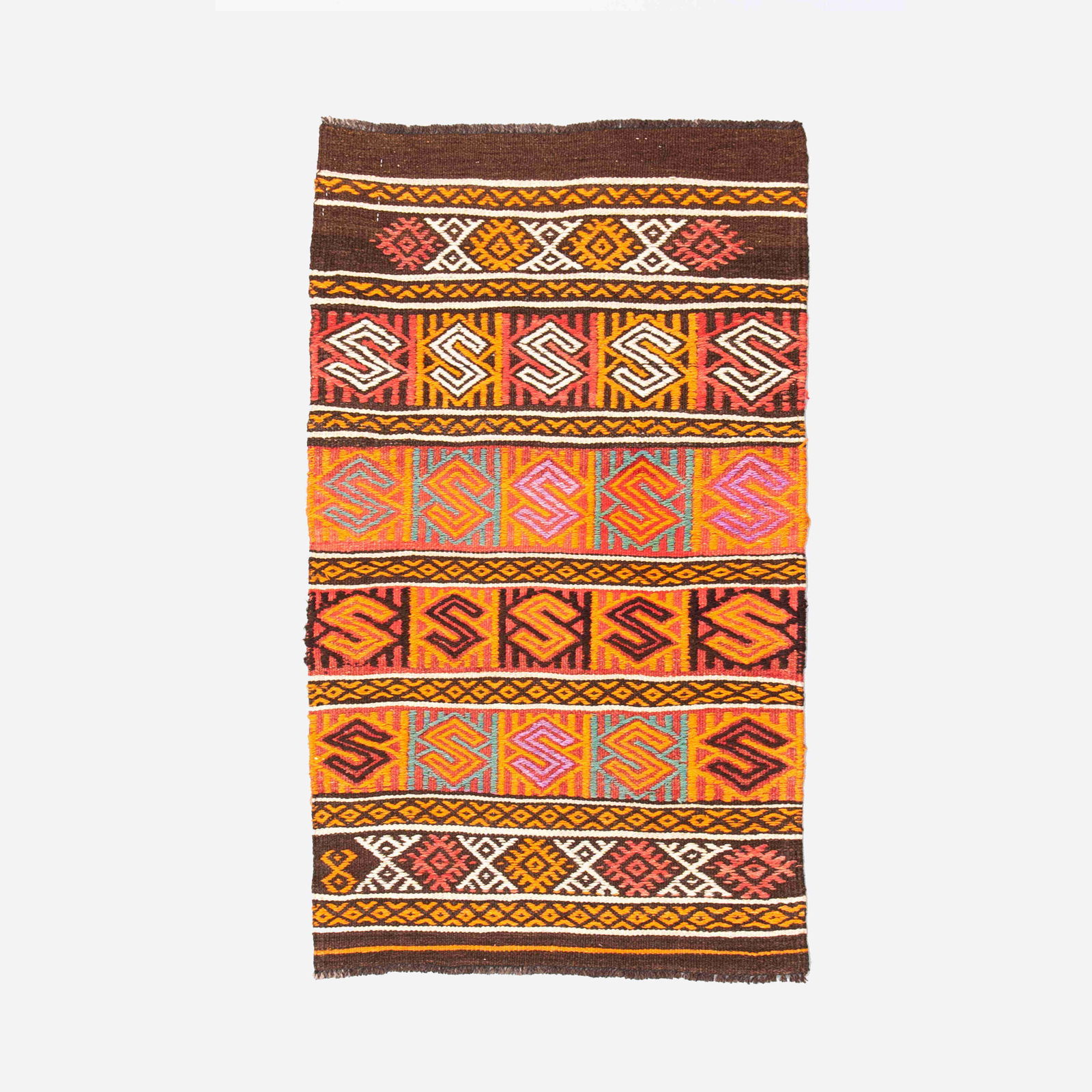 Handmade Anadol Wool Kilim 70cm x 116cm Authentic Design (1 of 8)