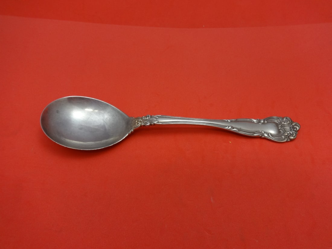 Knowles Angelo Sterling Silver Gumbo Soup Spoon 7 Inch Mount Vernon: Knowles Angelo Sterling Silver Gumbo Soup Spoon 7 Inch Mount Vernon Elevate your dining experience with this exquisite Angelo by Knowles gumbo soup spoon. Crafted from high-quality sterling silver, th