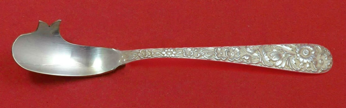 Kirk Repousse Sterling Silver Cheese Knife and Pick 5 7/8 Inch (1 of 1)