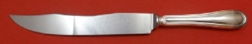 Greggio Giorgio Sterling Silver 13 Inch Roast Carving Knife: Greggio Giorgio Sterling Silver 13 Inch Roast Carving Knife This exquisite 13" roast carving knife features a stunning design in the Giorgio pattern by Greggio. Crafted from high-quality sterling silv