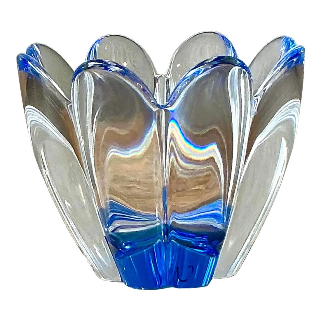 Fleur Collection Crystal Art Glass Bowl by Jan Johansson Scandinavian Design (1 of 10)