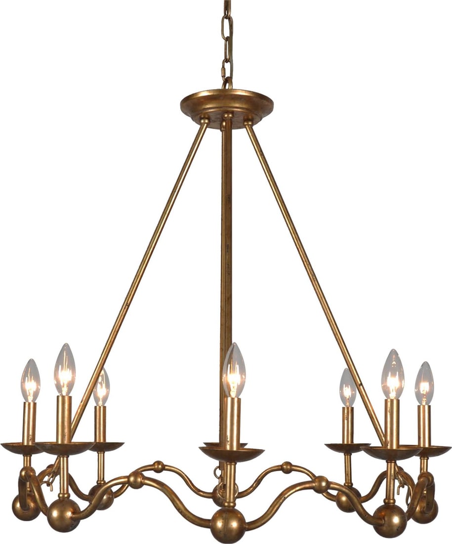 Terracotta Rosina Gold Chandelier 30H 30W 30D UL-Listed (1 of 1)