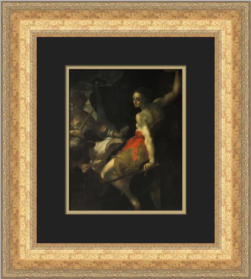 Bartolomeus Spranger Allegory of Justice Custom Framed Print 18x16 Realism Art: Bartolomeus Spranger Allegory of Justice Custom Framed Print 18x16 Realism Art This exquisite custom framed print titled 'Allegory of Justice' by Bartolomeus Spranger captures the essence of Realism t