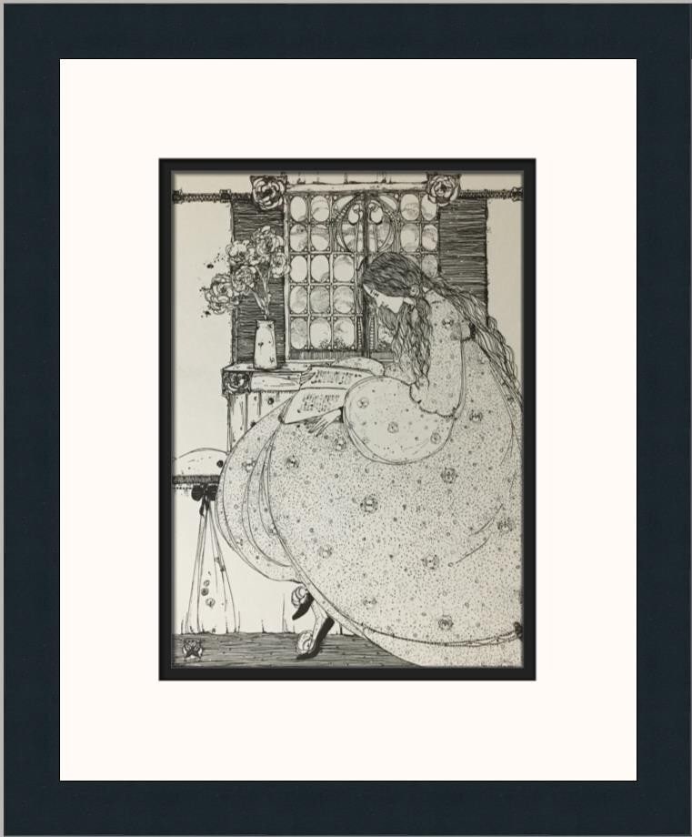 Jessi M King The Magic Grammar Custom Framed Print 15 x 13: Jessi M King The Magic Grammar Custom Framed Print 15 x 13 This captivating piece titled 'The Magic Grammar' by Jessi M King is a custom-framed print that beautifully blends Expressionism and Impressi