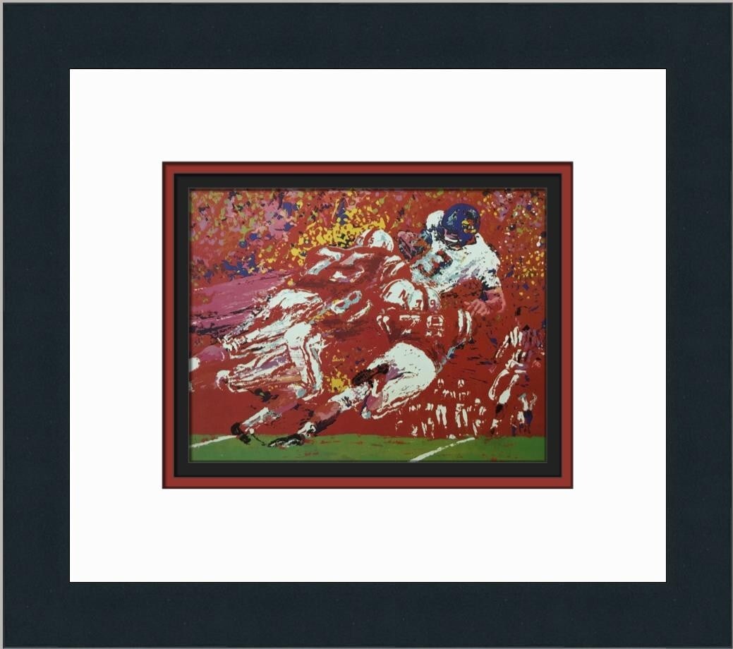 LeRoy Neiman Black Shirts Custom Framed Print 1980 Expressionism Art: LeRoy Neiman Black Shirts Custom Framed Print 1980 Expressionism Art This striking custom-framed print titled "Black Shirts" by renowned artist LeRoy Neiman captures the dynamic essence of football. C
