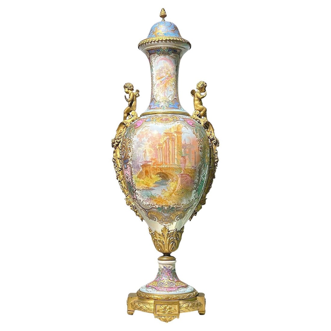 Art Nouveau French Porcelain Vase with Gilt Bronze Mounts by Charles Fuchs (1 of 15)