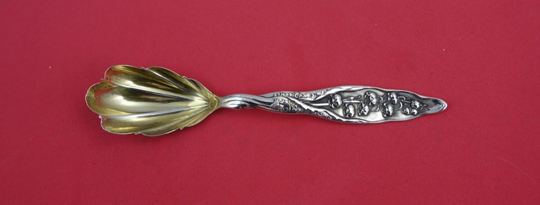 Whiting Sterling Silver Lily of the Valley Sugar Spoon 5 3/4" (1 of 2)